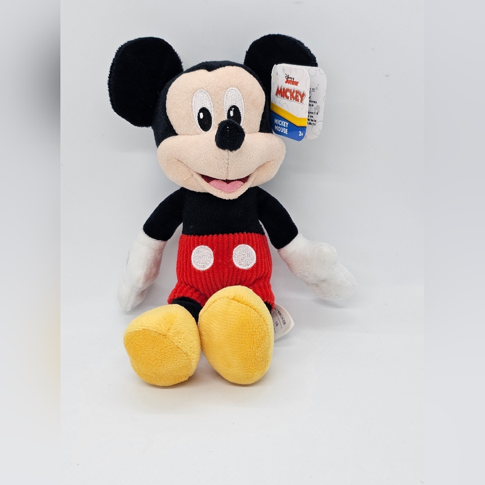 NEW Disney Just Play Mickey Mouse Plush Toy 9” Stuffed Animal 2022Disney Junio